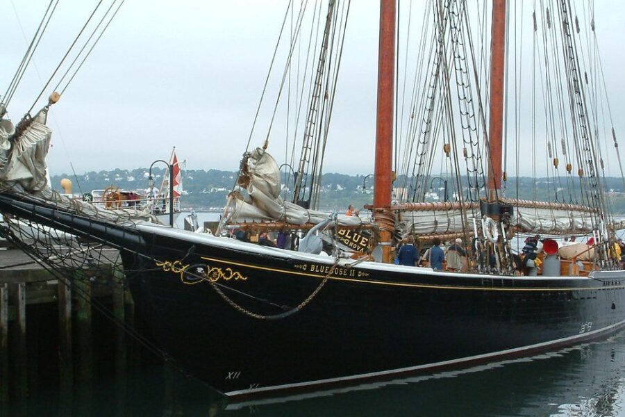 Bluenose II Stopping in the Guysborough Harbour Entrance