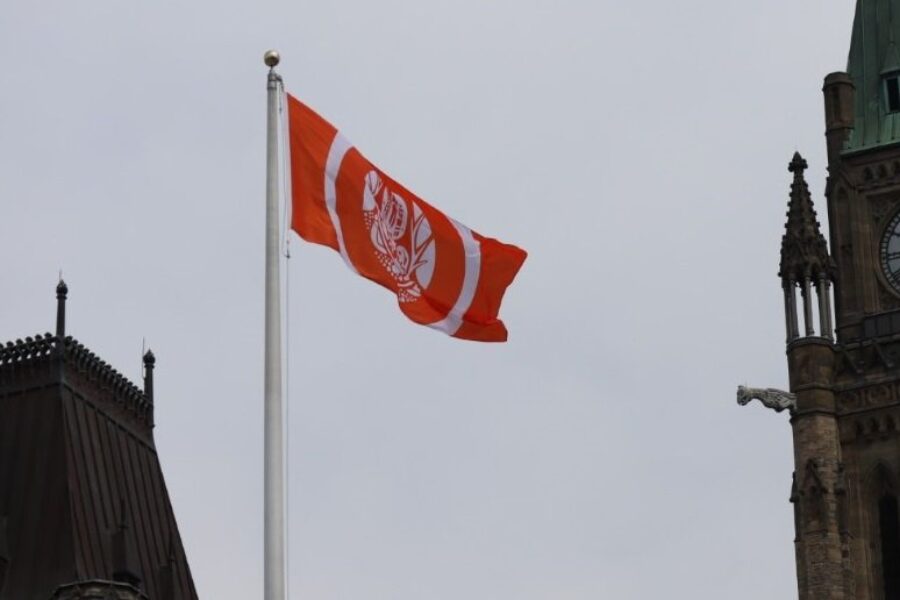 Survivors Flag Flys Over Parliament Hill