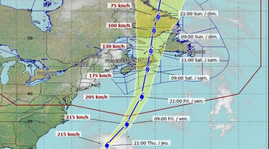 Environment Canada expects strongest winds from Fiona to hit Saturday morning