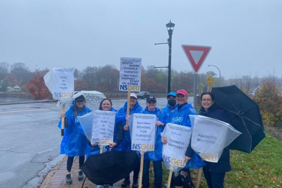 South Shore and Anapolis Valley School Support Staff on Strike