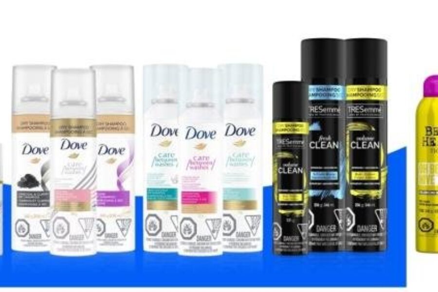 Recall: Bed Head TIGI, Dove and Tresemmé Dry Shampoo