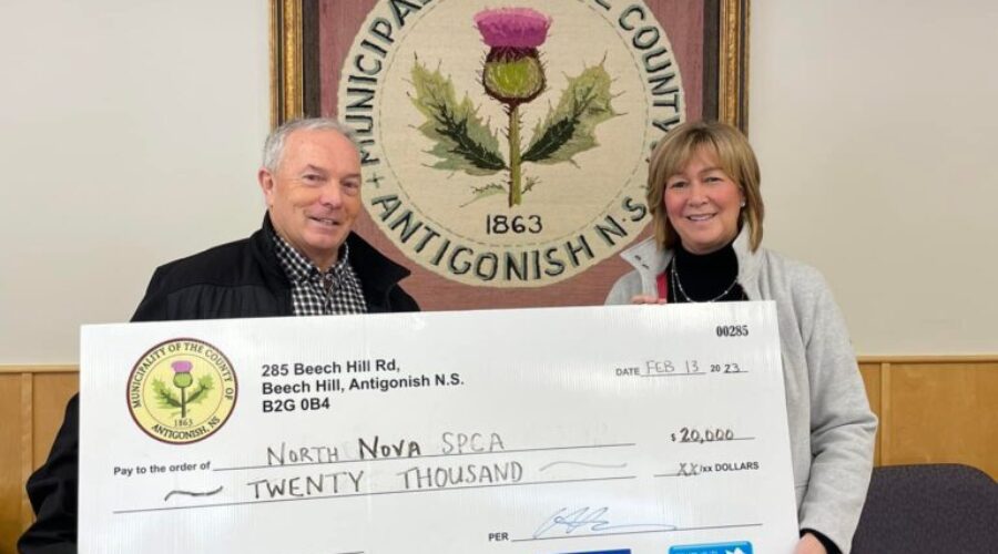 North Nova SPCA Receives Monetary Donation from Antigonish County
