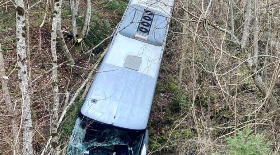 40 children on bus that crashed in French Alps