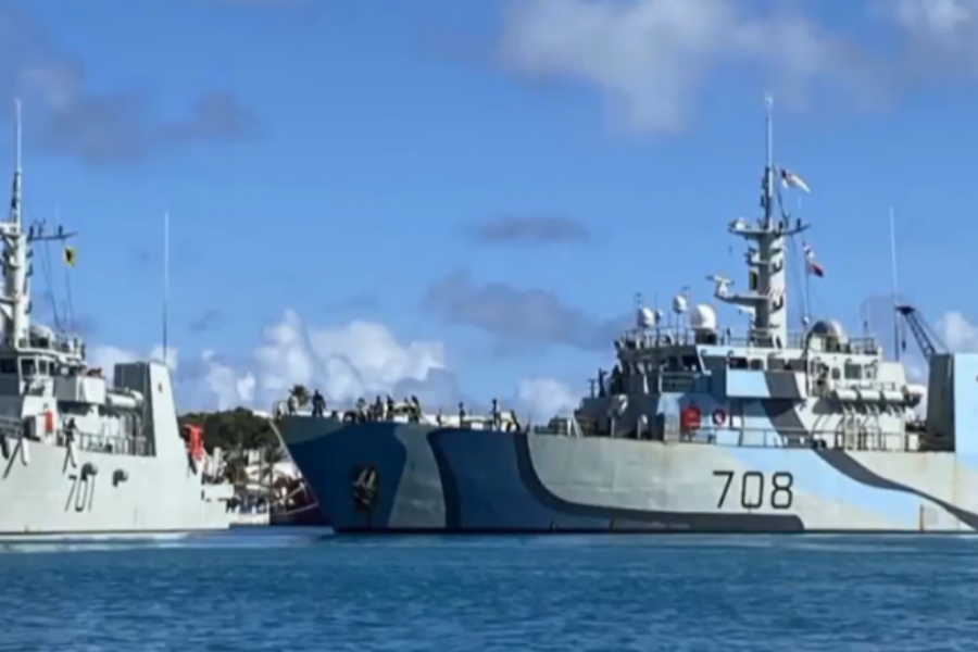 HMCS Glace Bay and Moncton arrive home