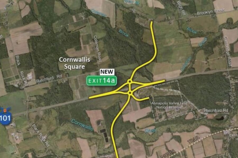New $47M interchange on Highway 101 between Coldbrook and Berwick
