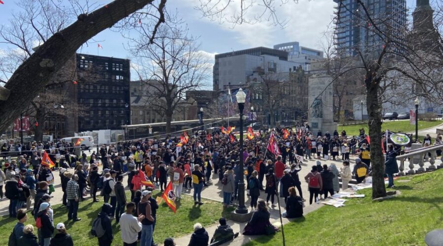 Hundreds of workers rally in Halifax as strike enters its second week