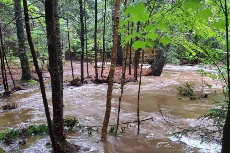 Strait Area Trails Association warning of washouts