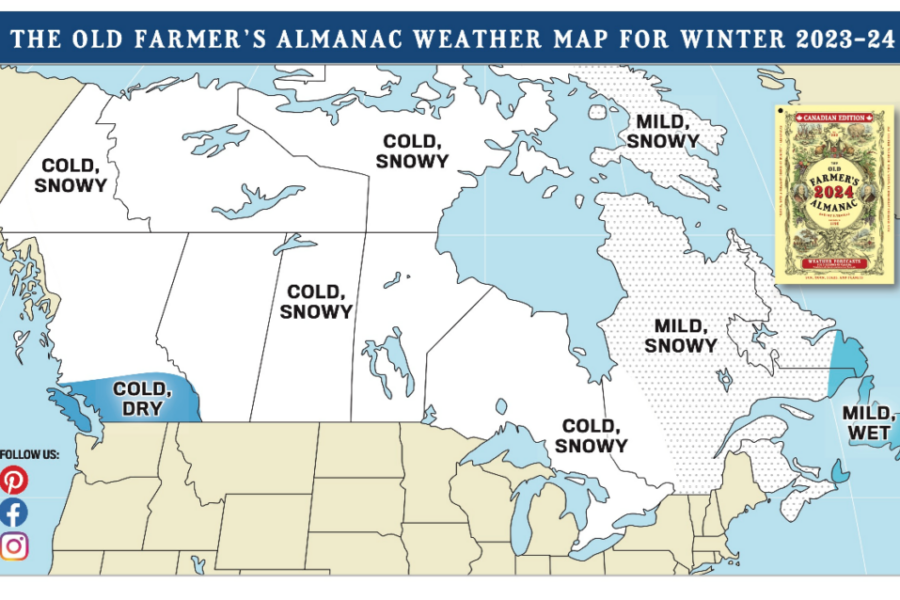 Old Farmer’s Almanac forecasts lots of snow this winter