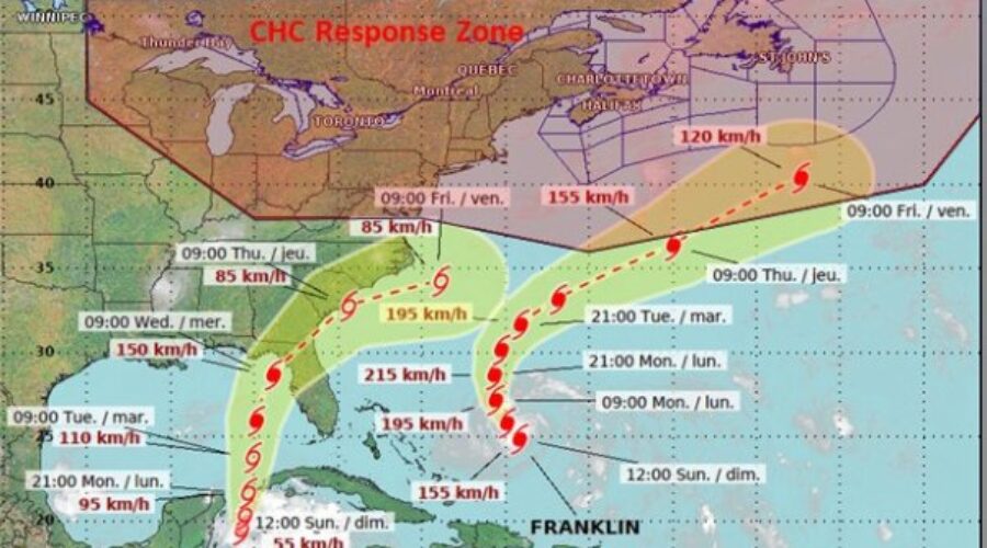 N.S. will be spared wrath of Hurricane Franklin