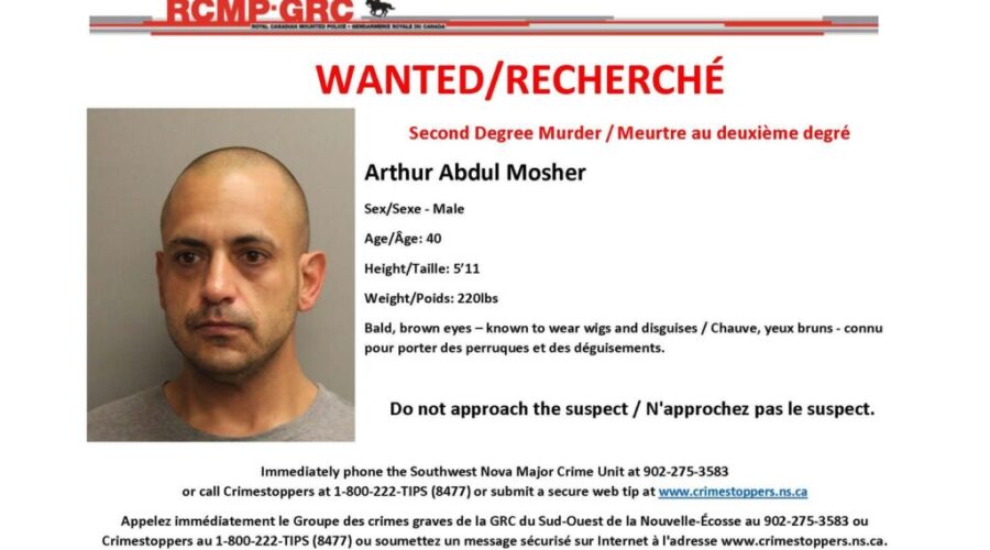 UPDATED: RCMP arrest man wanted for Lunenburg County homicide