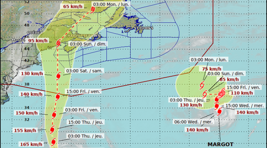 Lee’s impacts expected to be felt across the Maritimes