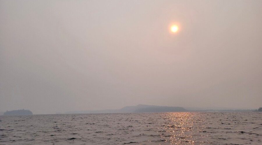 Hazy sun in N.S. due to wildfire smoke