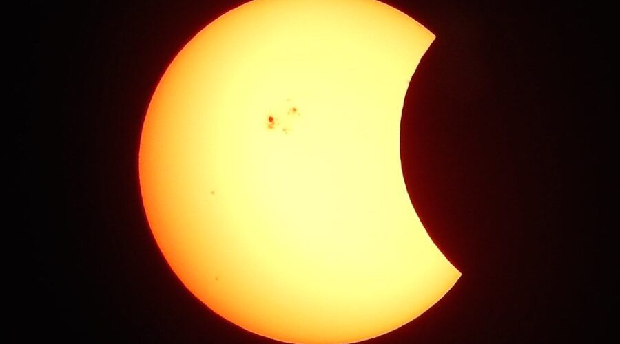 Partial solar eclipse in Nova Scotia on October 14