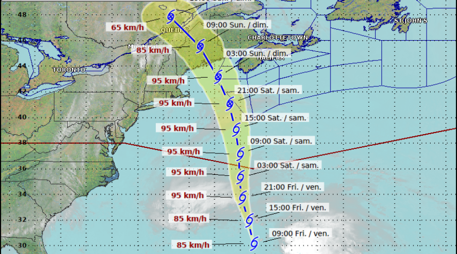 Philippe will bring wind and rain to N.S., but not as strong as Lee