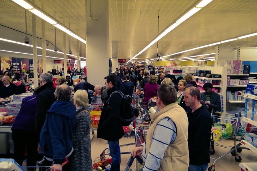 Christmas shoppers are buying less