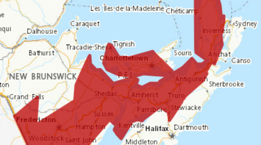 Freezing rain and snow to end the week in Maritime provinces