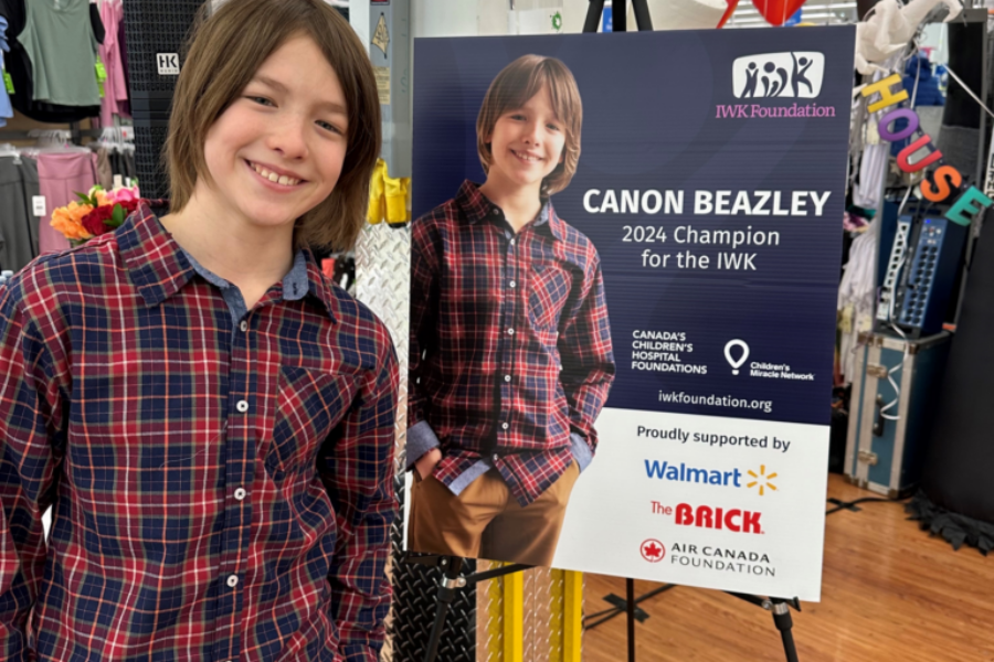 Young Dartmouth cancer survivor to represent IWK Foundation