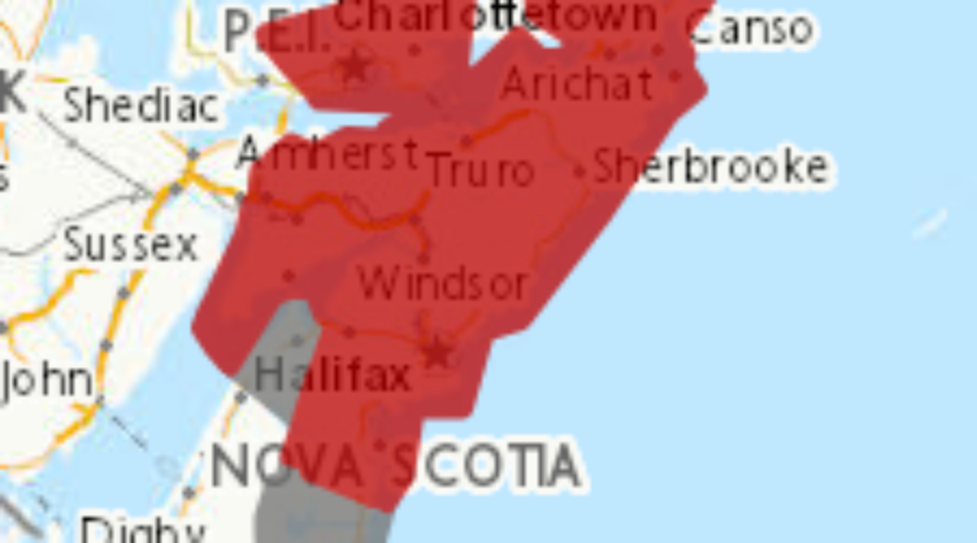 Rainfall warning for most of N.S. Friday to Saturday