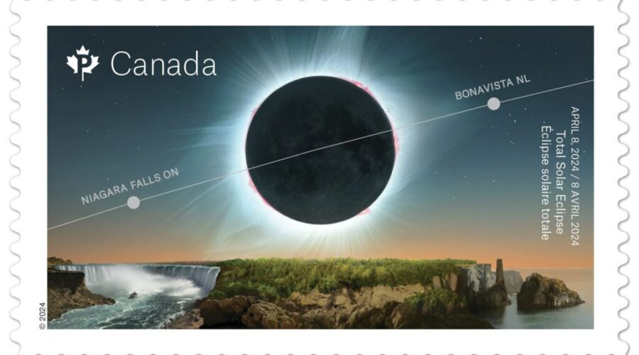 Total eclipse commemorated on Canada Post stamp