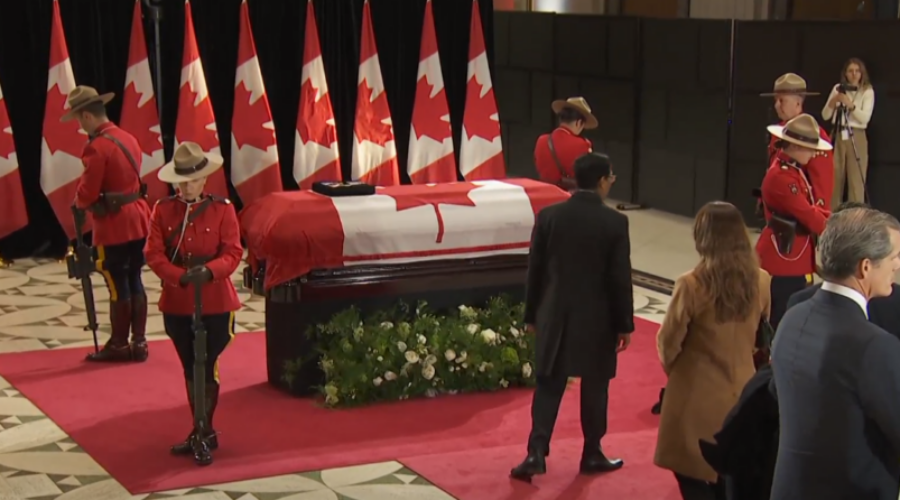 People pay respects as Brian Mulroney lies in state