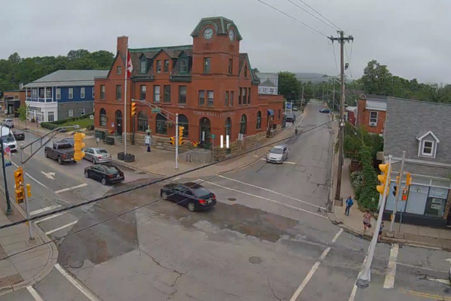 Town hall set with Premier Houston in Antigonish