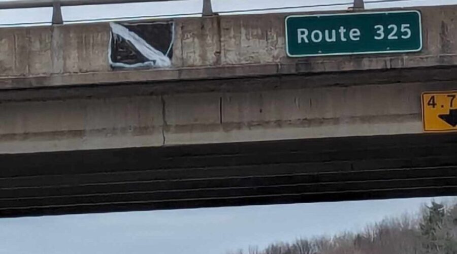 Public Works condemns hate symbols on Highway 103 overpasses