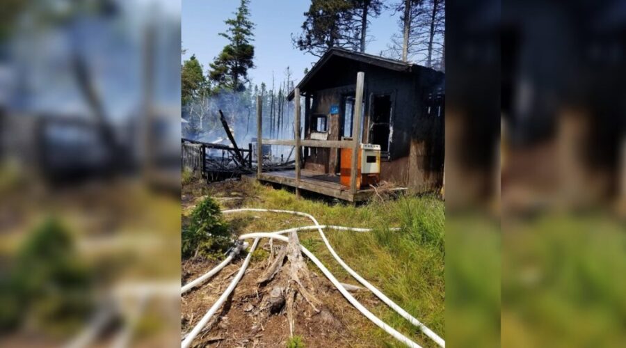 Mission Island fire forces evacuation, damages cabins