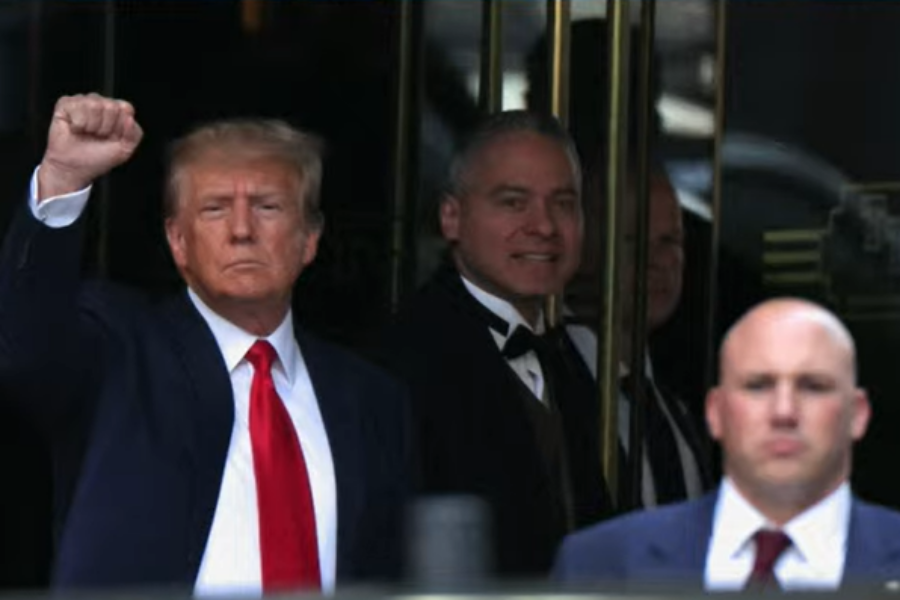 Trump makes first public appearance since assassination attempt