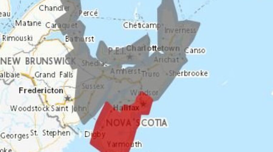 Rainfall warnings and weather statements issued for much of Maritimes