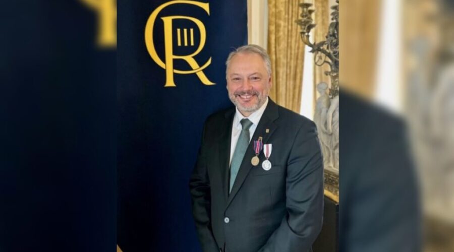 President of St. FX receives King Charles III Coronation Medal