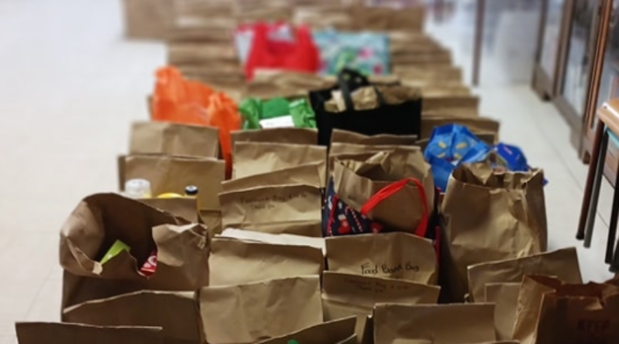 Generous community members cram R.C.M.P. cruiser for local food banks in Richmond Co.