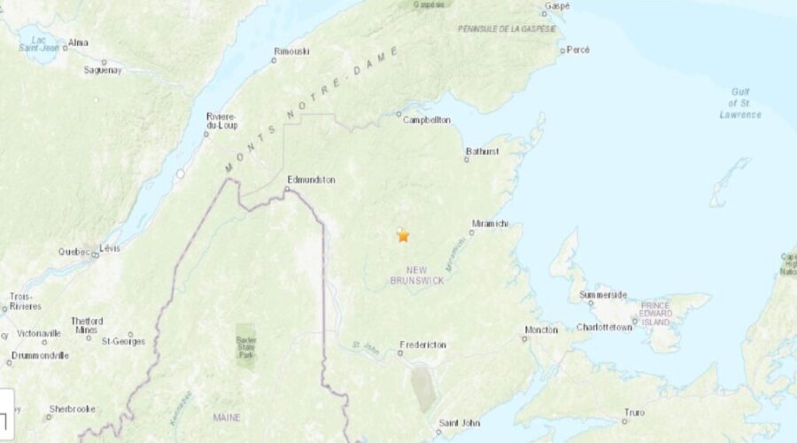 3.5-magnitude earthquake in northern N.B.