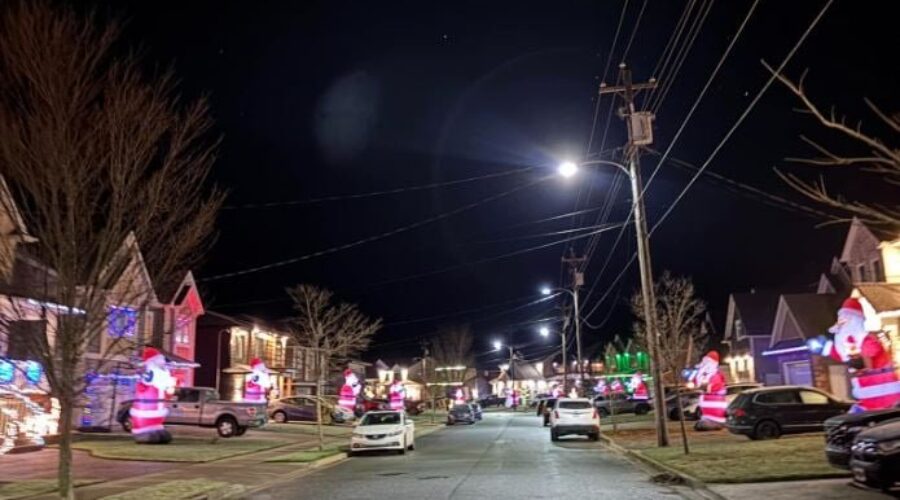 ‘Magical’: Inflatable Santas raise $55K for Feed N.S. in Dartmouth community