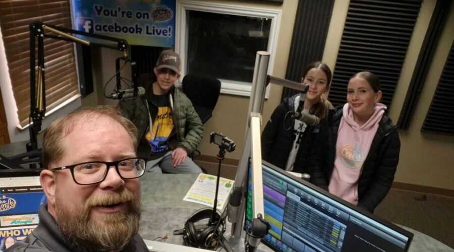 Scottie O chatted with Nolan, Kylie and Kate (with a drop in from Mrs. MacDonald) about the TEC Playground Fundraiser