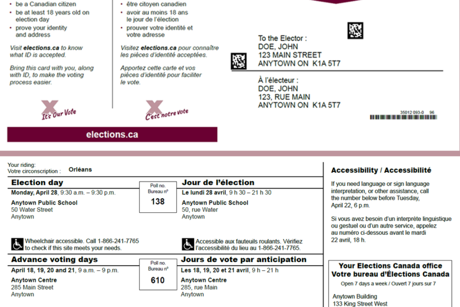 Voter Information Cards mailed out