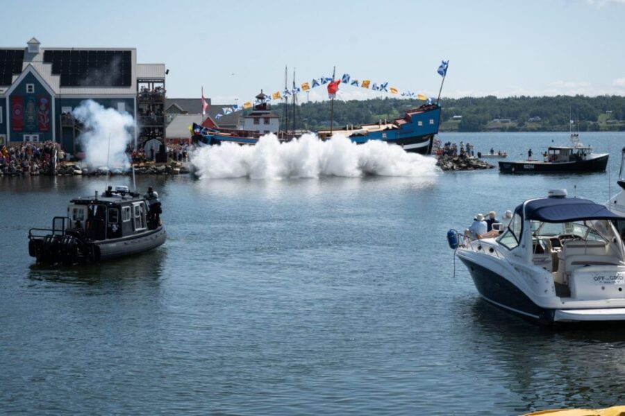 Thousands witness historic Ship Hector launch in Pictou