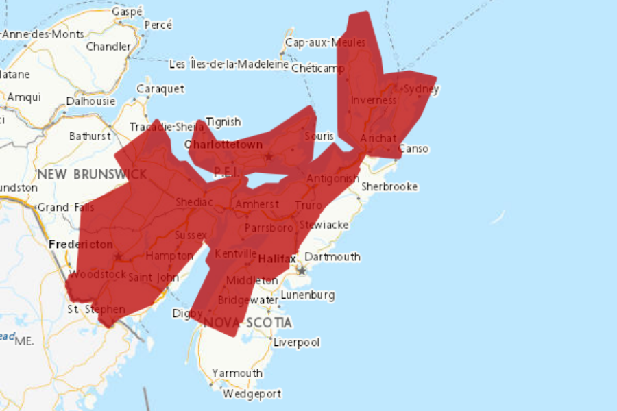 Update: Heat warning on for N.S. but T-storm watch ends