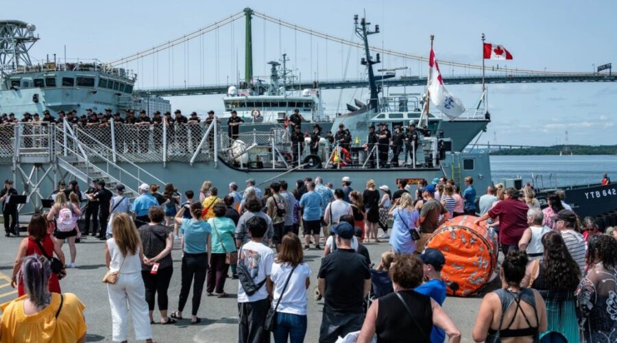 HMCS St. John’s departs Halifax for NATO mission