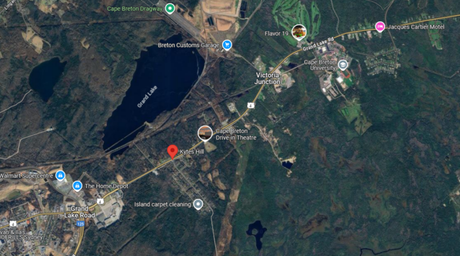 Small wildfire burning near Sydney in Cape Breton
