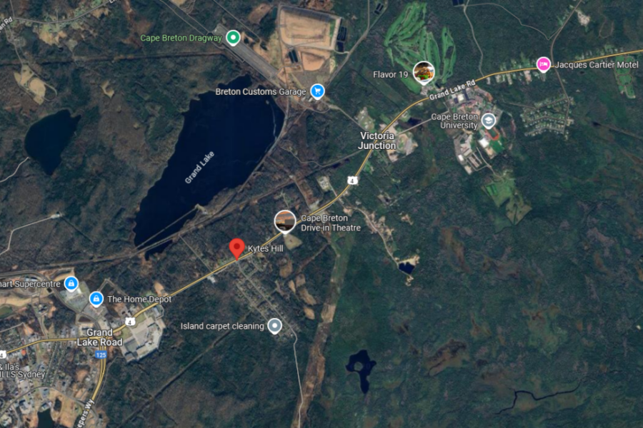 Small wildfire burning near Sydney in Cape Breton
