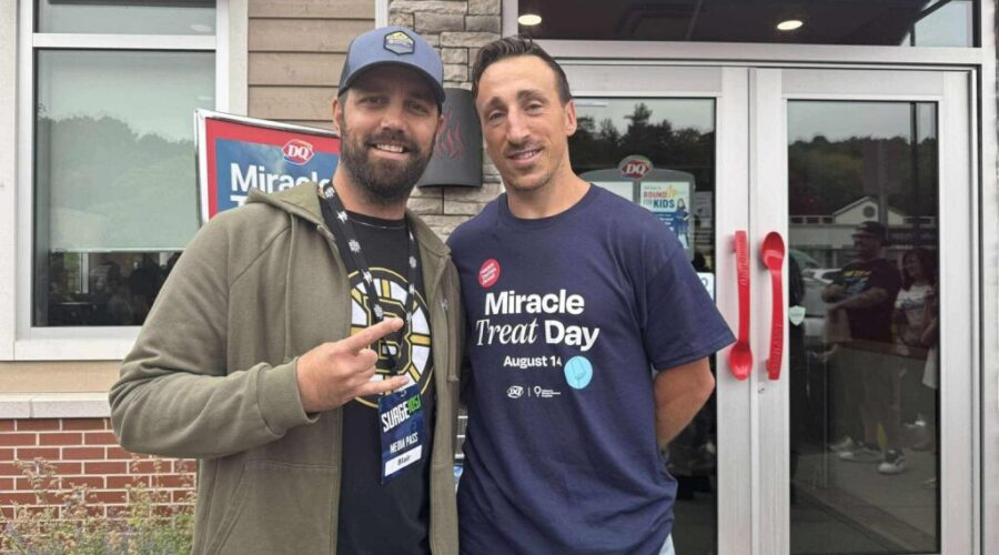 Marchand greets fans at Fall River DQ