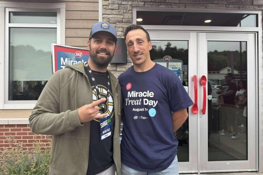 Marchand greets fans at Fall River DQ