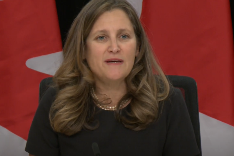 Freeland given new job by Prime Minister Carney