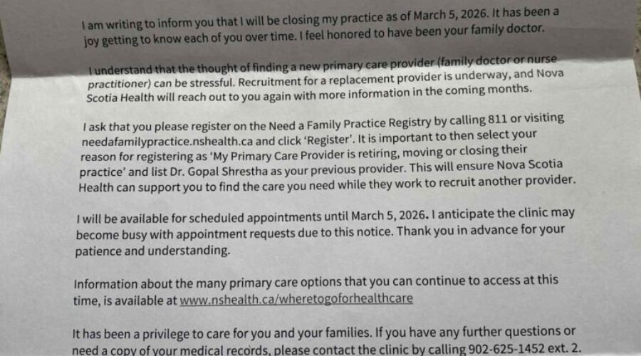 Dr Shrestha is leaving Port Hawkesbury – what does that mean for his patients?