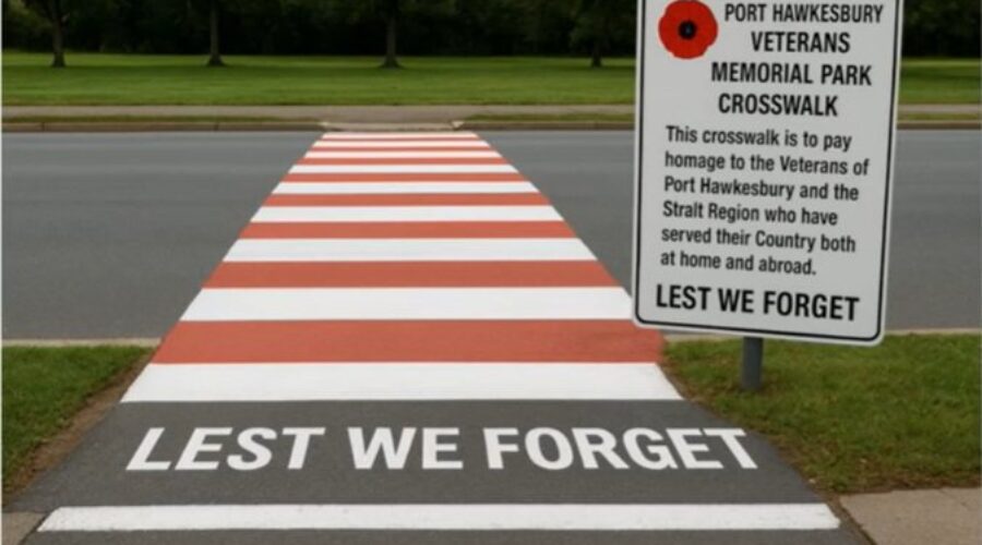 A crosswalk to remember Strait Region veterans