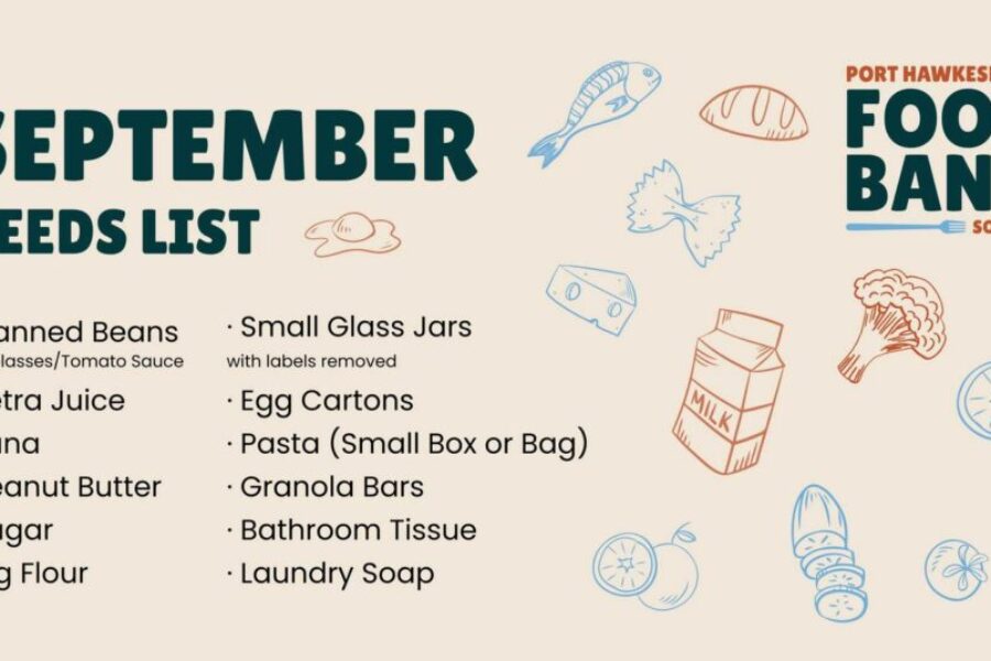 September needs list for the Port Hawkesbury Food Bank