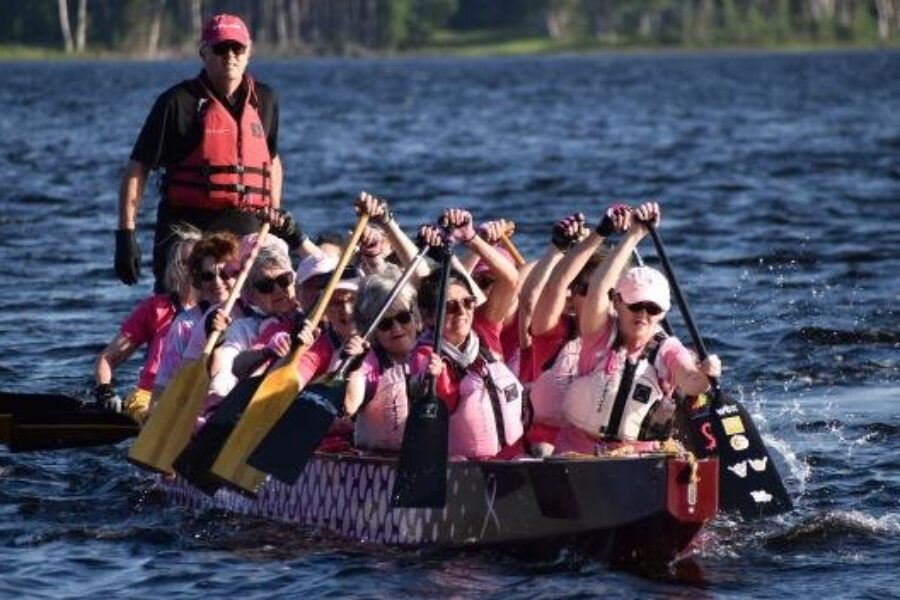 Cancer survivors use their strength to dragon boat together