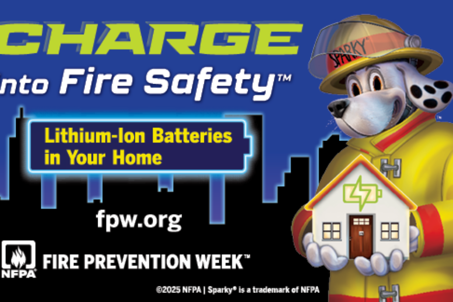 Fire Prevention Week stresses safe use of lithium-ion batteries