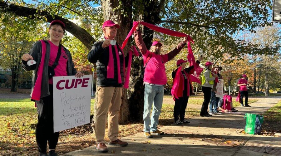 ‘Unprecedented’: part-time instructors at SMU on picket lines alongside MSVU