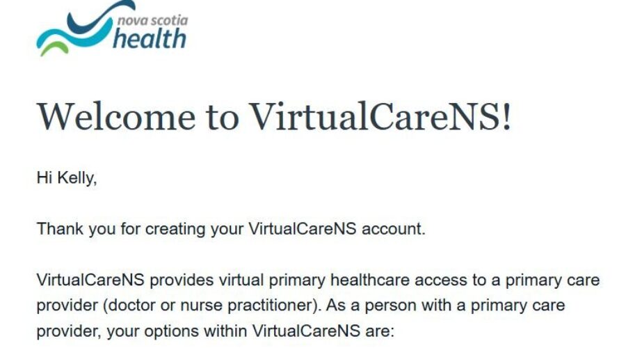 My experience with Virtual Care NS